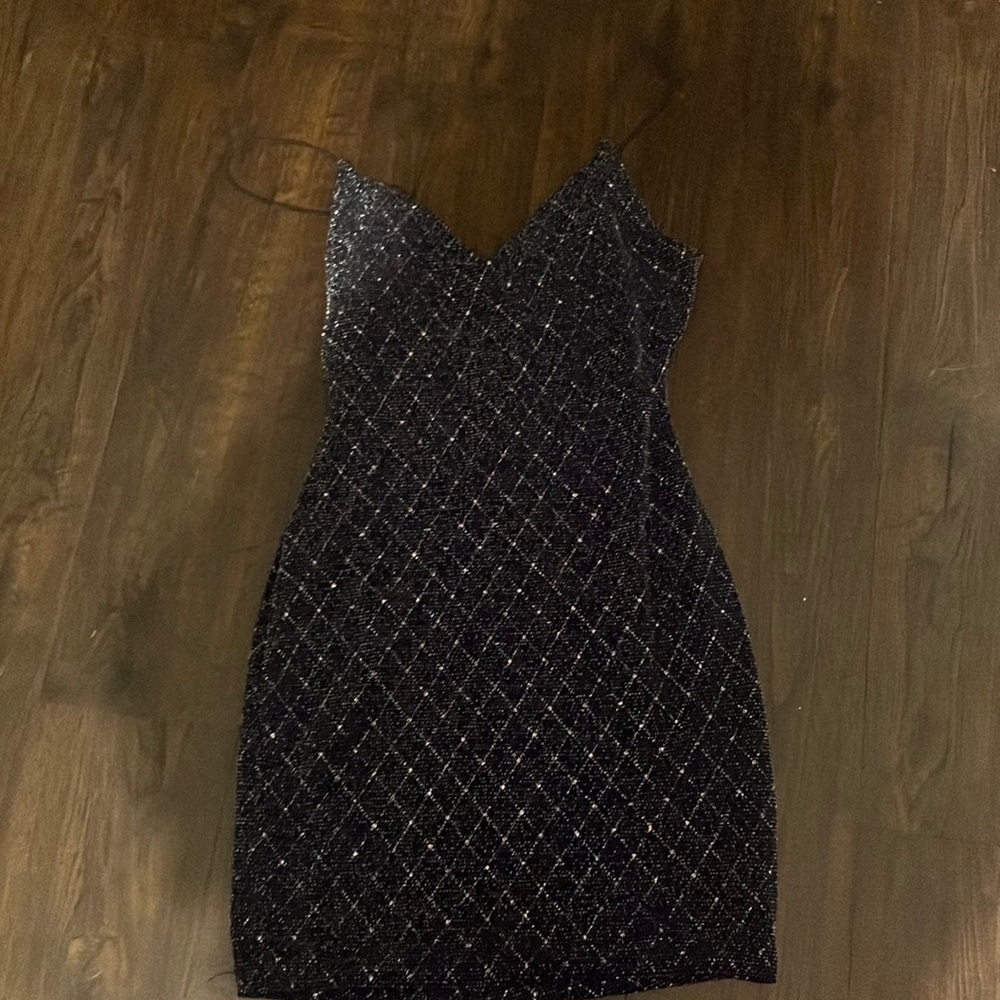 navy mini dress